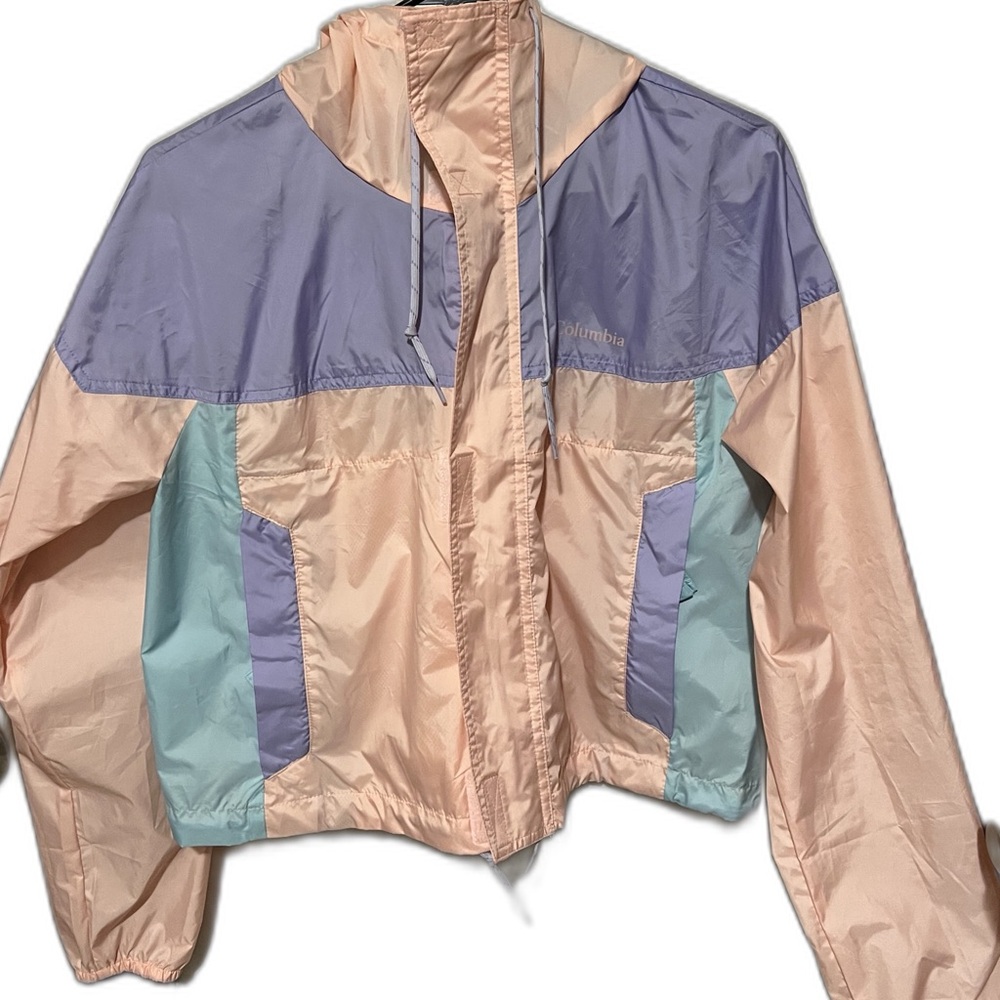 Columbia Pastel Colorblock Windbreaker